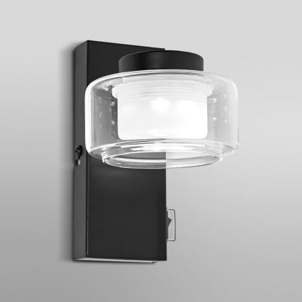 Ledvance - Aplique LED de baño ORBIS FLAME LED/5,5W/230V 3000/4000K IP44 negro