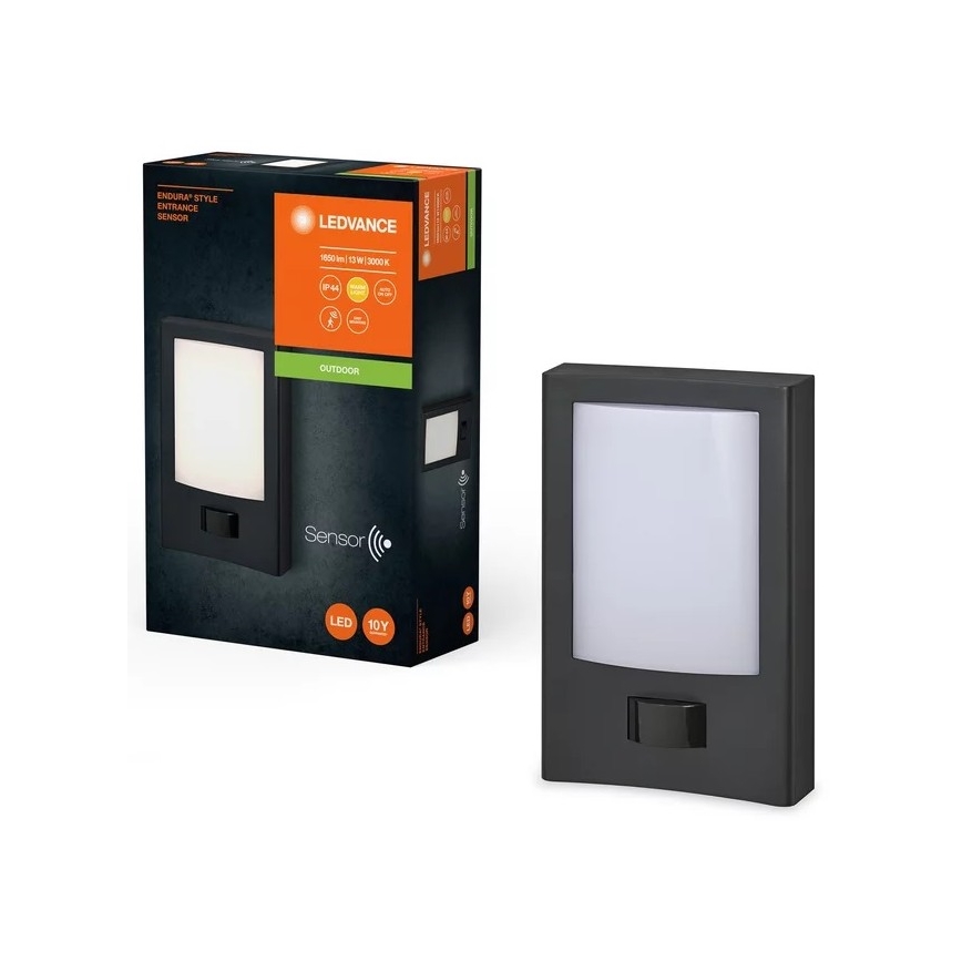 Ledvance - Aplique LED de exterior con sensor ENDURA STYLE LED/13W/230V IP44