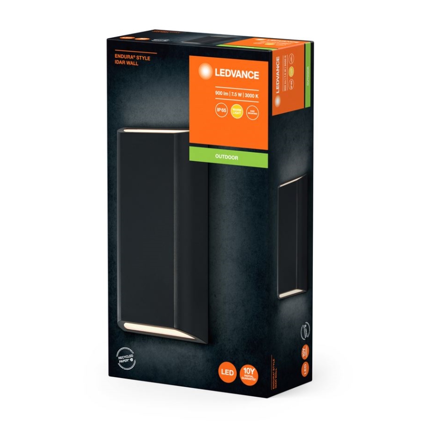 Ledvance - Aplique LED para exterior ENDURA STYLE IDAR 2xLED/3,75W/230V IP65
