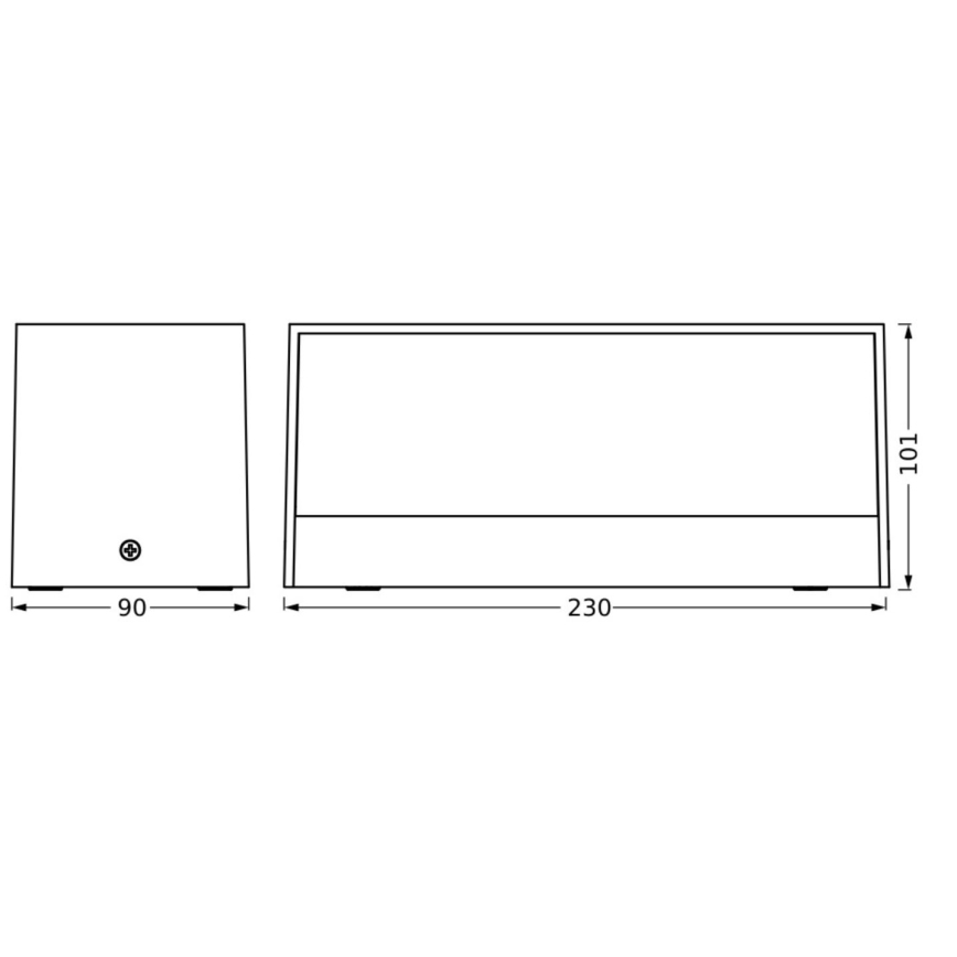 Ledvance - Aplique LED para exterior ENDURA STYLE IDRI 2xLED/6,25W/230V IP65