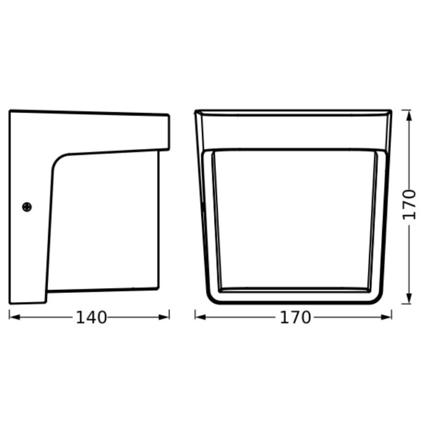Ledvance - Aplique LED para exterior ENDURA STYLE IHSAN LED/11W/230V IP65