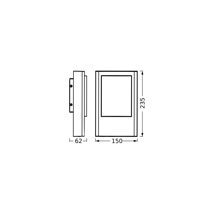 Ledvance - Aplique LED para exterior ENDURA STYLE LED/12,5W/230V IP44