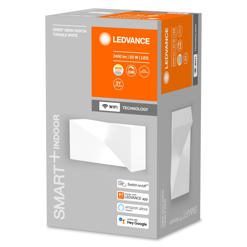 Ledvance - Aplique LED regulable SMART + SWAN LED/23W/230V 3000-6500K Wi-Fi