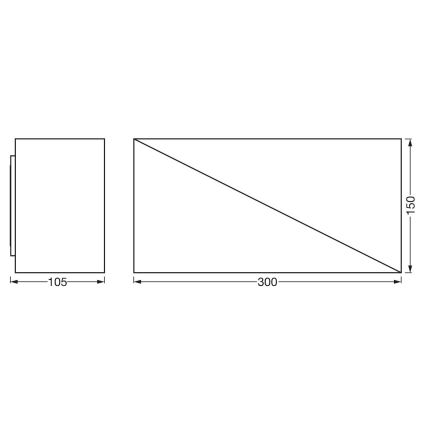 Ledvance - Aplique LED regulable SMART + SWAN LED/23W/230V 3000-6500K Wi-Fi