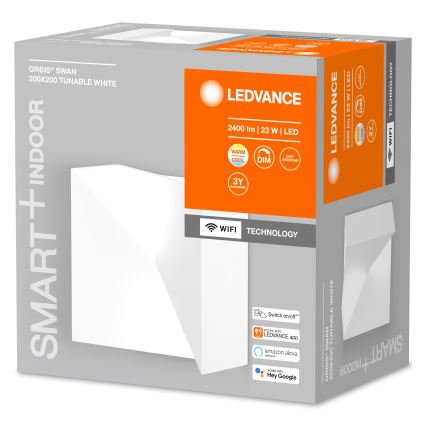 Ledvance - Aplique LED regulable SMART+ SWAN LED/23W/230V 3000-6500K Wi-Fi