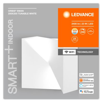 Ledvance - Aplique LED regulable SMART+ SWAN LED/23W/230V 3000-6500K Wi-Fi