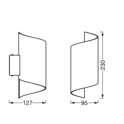 Ledvance - Aplique LED regulable SMART+ TWIST LED/12W/230V 3000-6500K Wi-Fi blanco