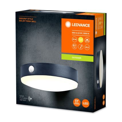 Ledvance - Aplique LED solar con sensor ENDURA STYLE LED/6W/3,7V 1420 mAh IP44