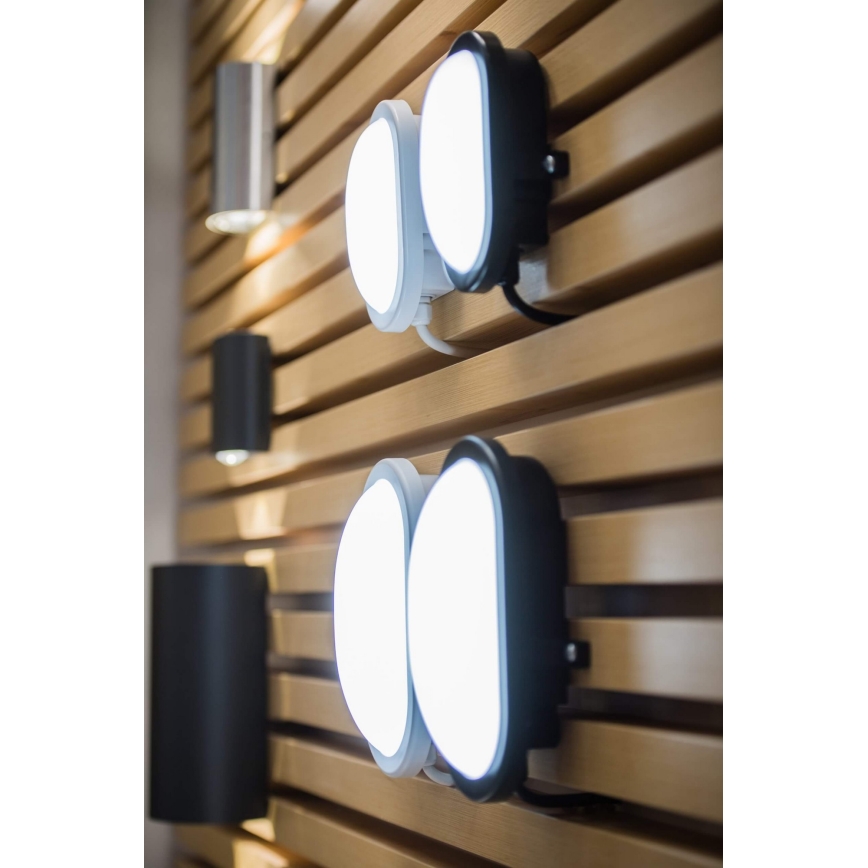 Ledvance - Aplique para exterior LED BULKHEAD LED/11W/230V IP54 negro