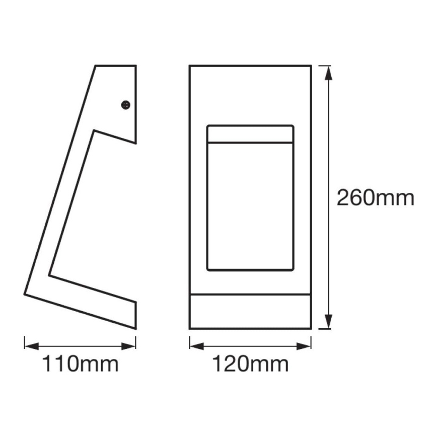 Ledvance - Aplique para exterior LED EDGE LED/7W/230V IP44