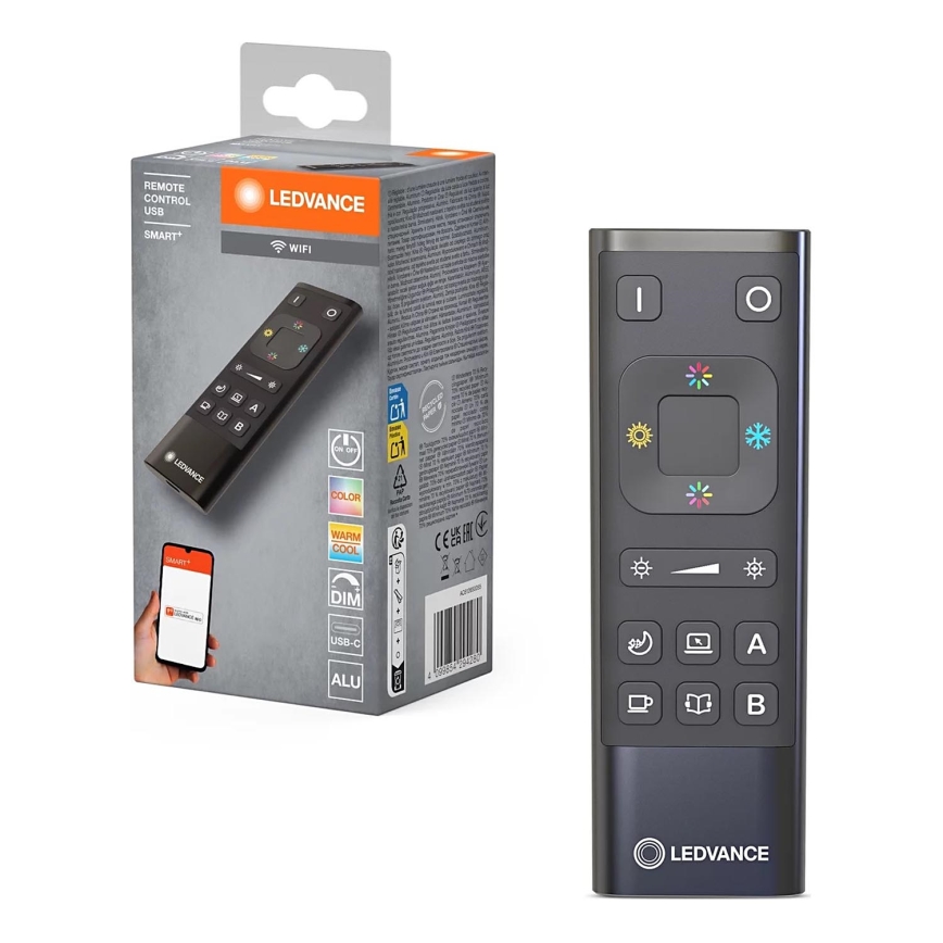 Ledvance - Control remoto SMART+ Wi-Fi negro