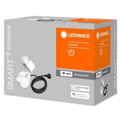 Ledvance - Enchufe inteligente para exterior SMART+ PLUG SCHUKO 3680W IP44 Wi-Fi