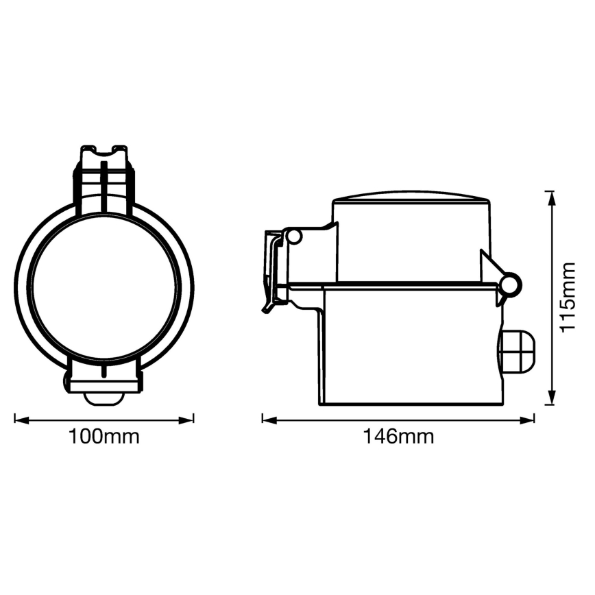 Ledvance - Enchufe inteligente para exterior SMART+ PLUG SCHUKO 3680W IP44 Wi-Fi
