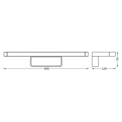 Ledvance - Iluminación LED para espejos de baño DISC BAR LED/7W/230V 3000/4000K IP44