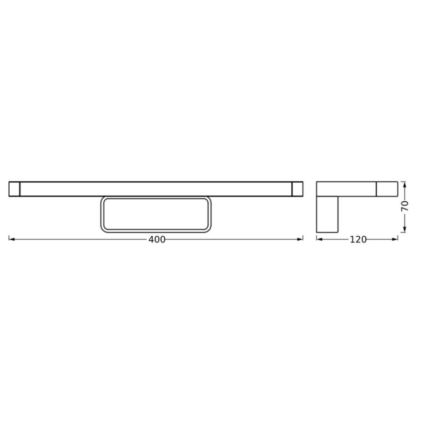 Ledvance - Iluminación LED para espejos de baño DISC BAR LED/7W/230V 3000/4000K IP44