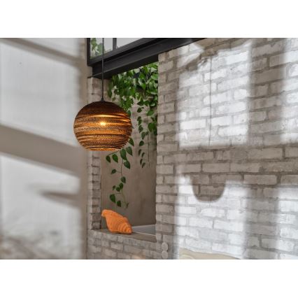 Ledvance - Lámpara colgante DECOR CARDBOARD 1xE27/15W/230V diá. 26 cm