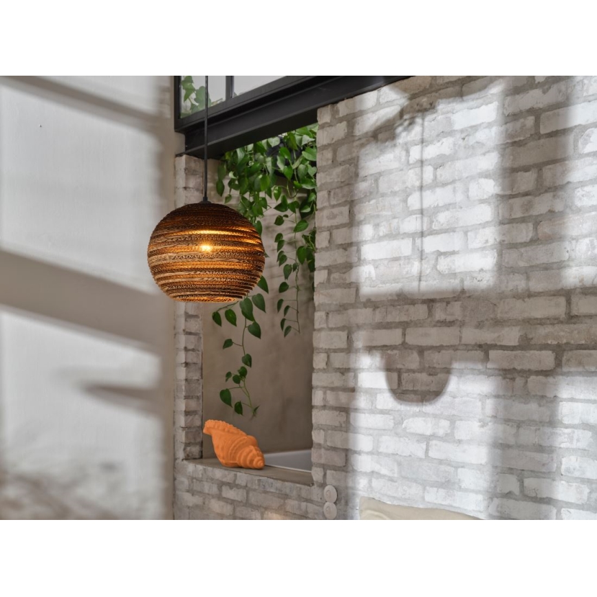 Ledvance - Lámpara colgante DECOR CARDBOARD 1xE27/15W/230V diá. 26 cm