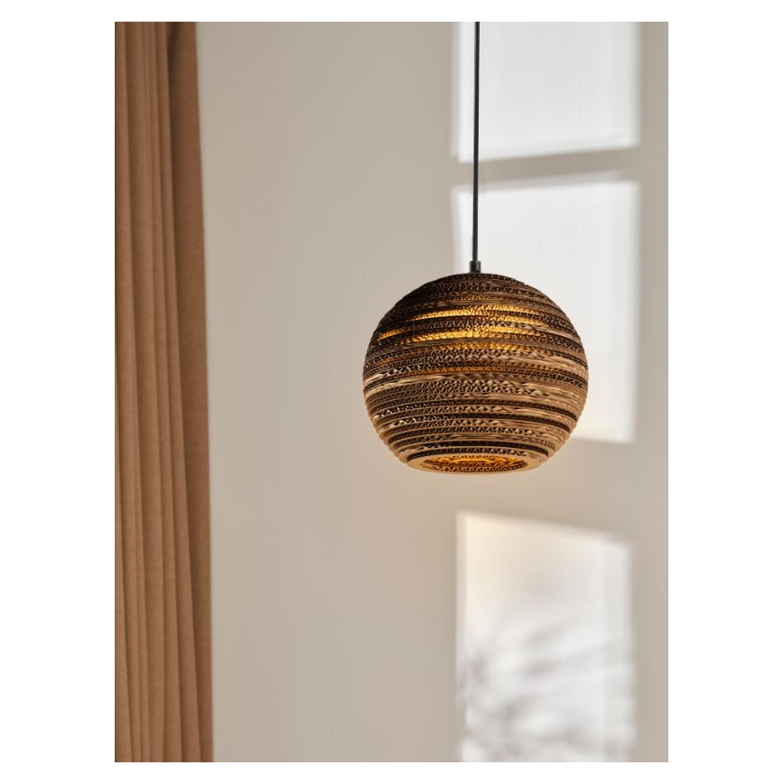 Ledvance - Lámpara colgante DECOR CARDBOARD 1xE27/15W/230V diá. 26 cm