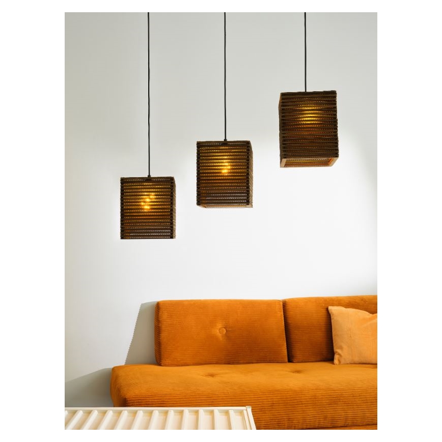 Ledvance - Lámpara colgante DECOR CARDBOARD 3xE27/15W/230V