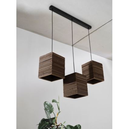 Ledvance - Lámpara colgante DECOR CARDBOARD 3xE27/15W/230V