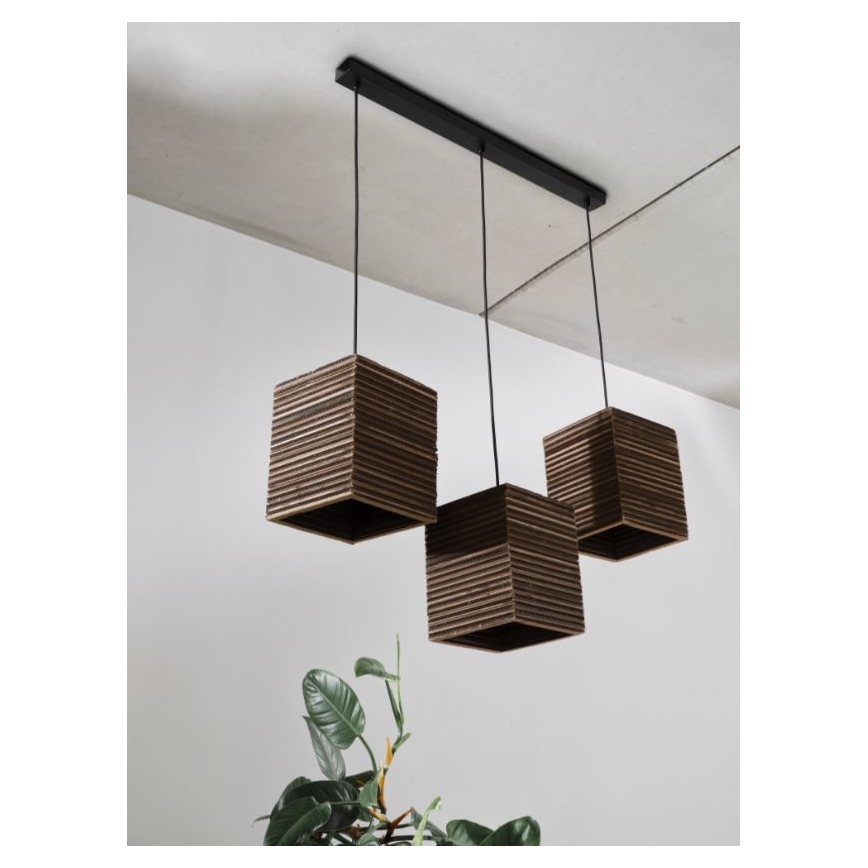 Ledvance - Lámpara colgante DECOR CARDBOARD 3xE27/15W/230V