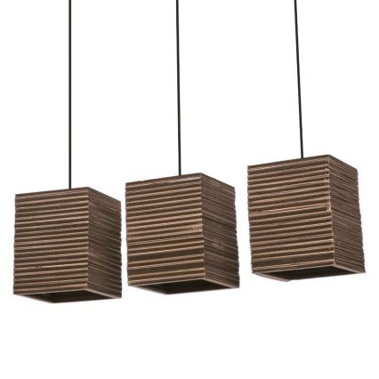 Ledvance - Lámpara colgante DECOR CARDBOARD 3xE27/15W/230V