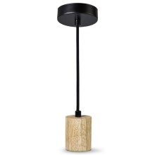 Ledvance - Lámpara colgante PENDULUM 1xE27/15W/230V madera de caucho
