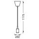 Ledvance - Lámpara colgante PENDULUM BELL 1xE27/15W/230V blanco