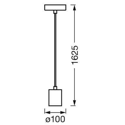 Ledvance - Lámpara colgante PENDULUM ROBBIN 1xE27/15W/230V cromo brillante