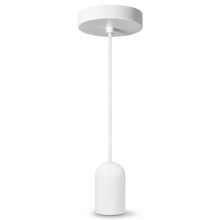 Ledvance - Lámpara colgante PENDULUM ROUND 1xE27/15W/230V blanco