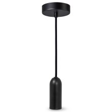 Ledvance - Lámpara colgante PENDULUM ROUND 1xE27/15W/230V negro