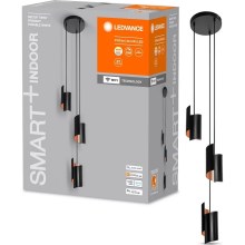 Ledvance - Lámpara de araña LED regulable con cable  SMART+ DECOR 3xLED/8W/230V negro Wi-Fi