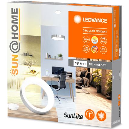 Ledvance - Lámpara de araña LED regulable con cable SUN@HOME CIRCULAR LED/18,5W/230V Wi-Fi