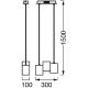 Ledvance - Lámpara de araña LED regulable por cable DECOR WOOD 3xLED/7W/230V Wi-Fi