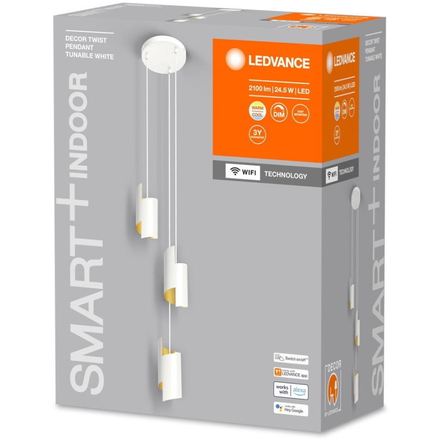 Ledvance - Lámpara de araña LED regulable por cable SMART+ DECOR 3xLED/8W/230V blanco Wi-Fi