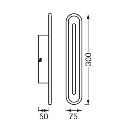 Ledvance - Lámpara de baño LED regulable SMART+ BATH LED/13W/230V 3000-6500K IP44 Wi-Fi