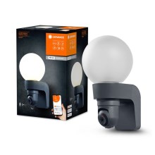 Ledvance - Lámpara de exterior con sensor y cámara SMART+ 1xE27/15W/230V IP44 Wi-Fi