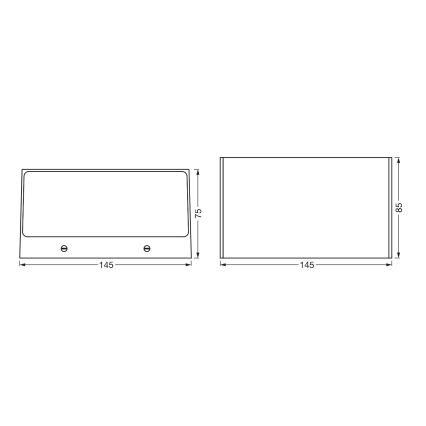 Ledvance - Aplique LED RGBW regulable para exteriores SMART+ BRICK LED/14W/230V Wi-Fi IP44