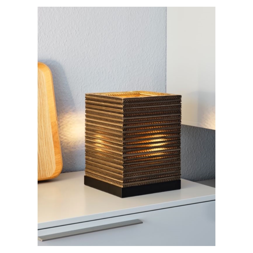 Ledvance - Lámpara de mesa DECOR CARDBOARD 1xE27/15W/230V 20x20 cm