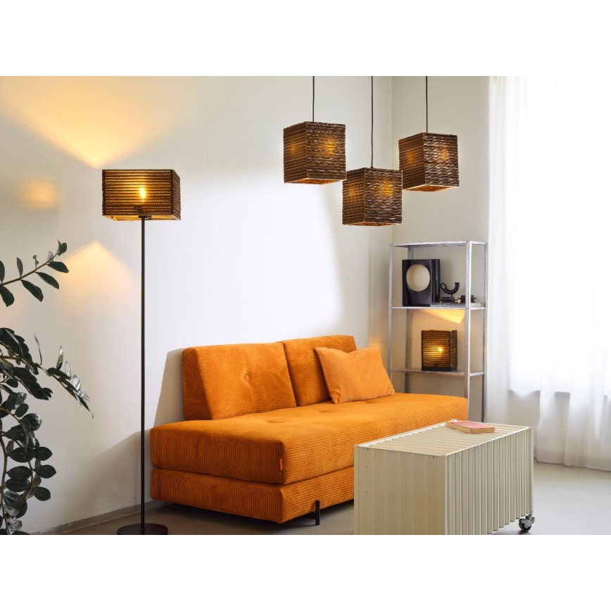 Ledvance - Lámpara de mesa DECOR CARDBOARD 1xE27/15W/230V 20x20 cm