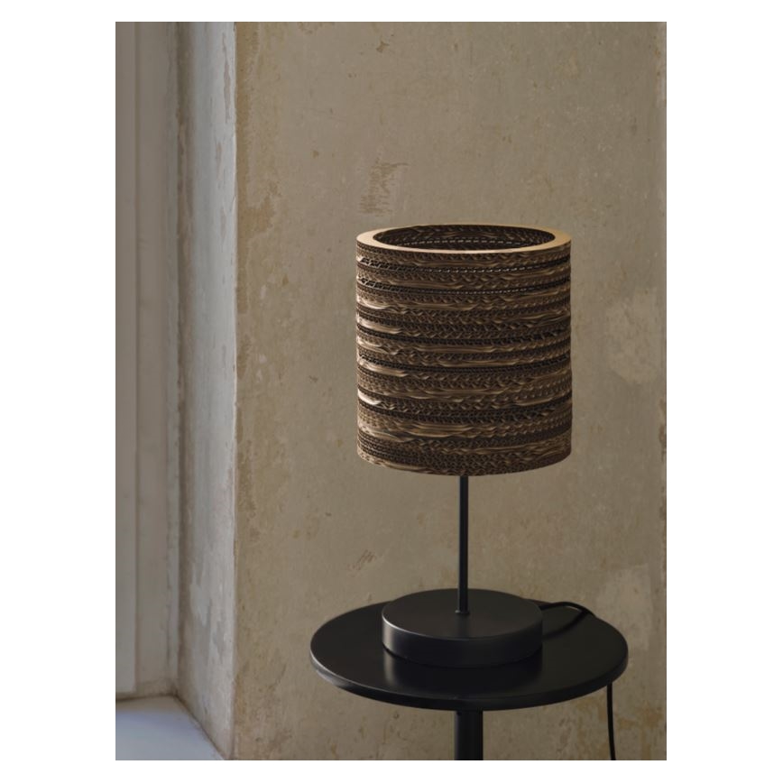 Ledvance - Lámpara de mesa DECOR CARDBOARD 1xE27/15W/230V diá. 20 cm