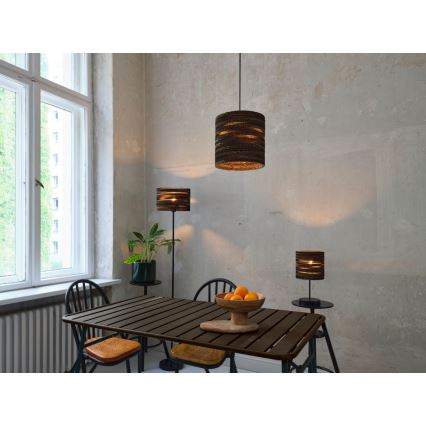 Ledvance - Lámpara de mesa DECOR CARDBOARD 1xE27/15W/230V diá. 20 cm