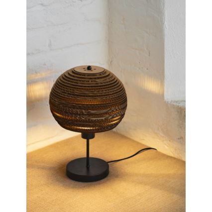 Ledvance - Lámpara de mesa DECOR CARDBOARD 1xE27/15W/230V diá. 26 cm
