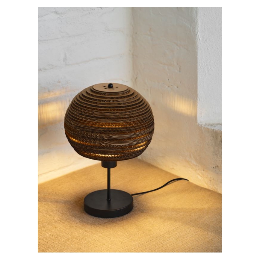 Ledvance - Lámpara de mesa DECOR CARDBOARD 1xE27/15W/230V diá. 26 cm