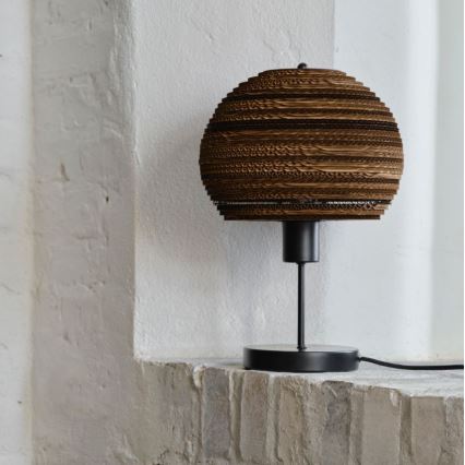Ledvance - Lámpara de mesa DECOR CARDBOARD 1xE27/15W/230V diá. 26 cm