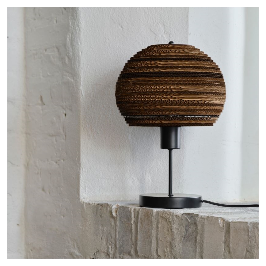 Ledvance - Lámpara de mesa DECOR CARDBOARD 1xE27/15W/230V diá. 26 cm