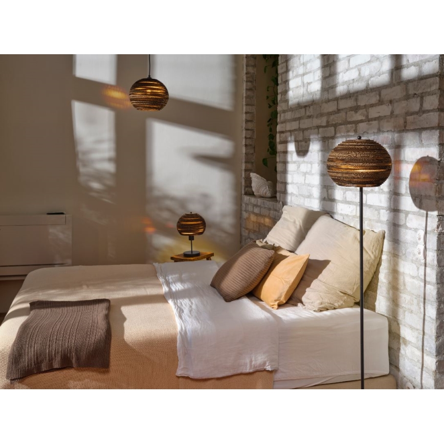 Ledvance - Lámpara de mesa DECOR CARDBOARD 1xE27/15W/230V diá. 26 cm
