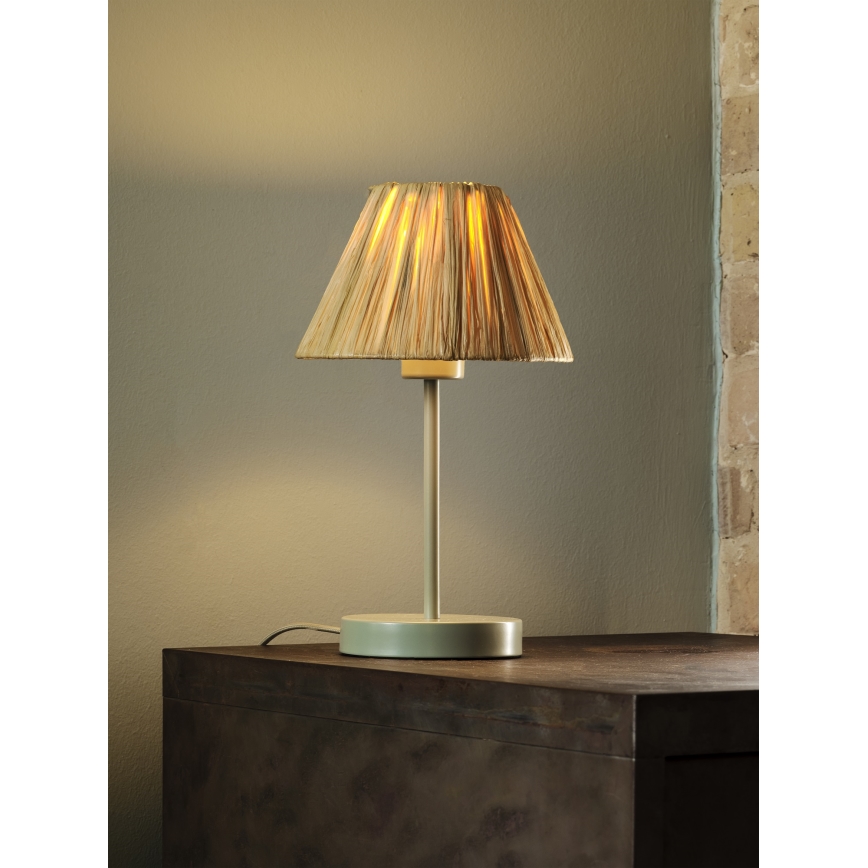 Ledvance - Lámpara de mesa DECOR RAFFIA 1xE27/15W/230V rafia