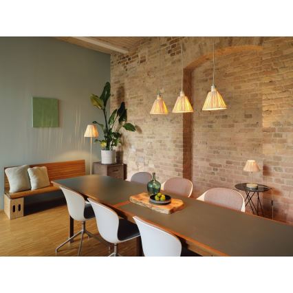 Ledvance - Lámpara de mesa DECOR RAFFIA 1xE27/15W/230V rafia
