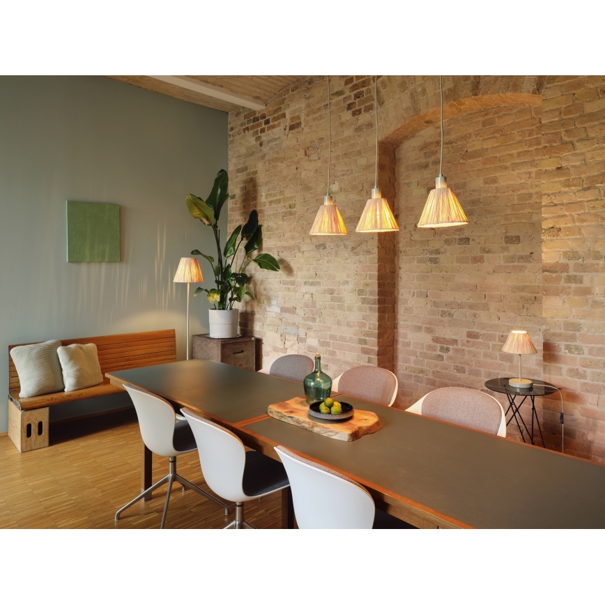Ledvance - Lámpara de mesa DECOR RAFFIA 1xE27/15W/230V rafia
